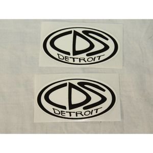 CDS Detroit Grind Plates Vintage Inline Aggressive Rollerblade Logo Sticker